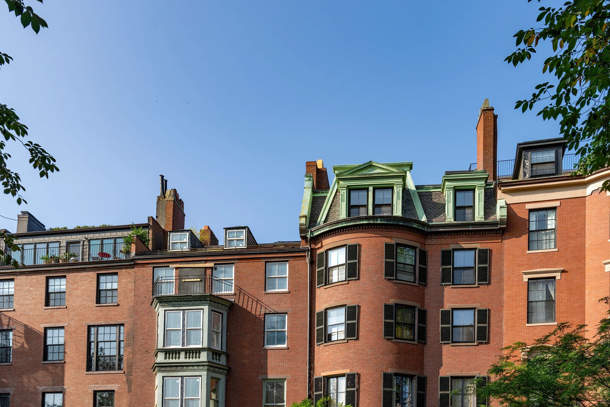 Residential building exterior in Boston, Massachusetts